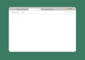 Web browser window. Computer, internet frame template design, flat page mockup. Blank screen web browser. Website window Royalty Free Stock Photo