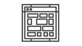 Web Browser Window with Grid Layout Icon Royalty Free Stock Photo