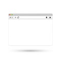 Web browser window icon isolated on white background Royalty Free Stock Photo