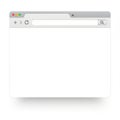Web browser window icon isolated on white background Royalty Free Stock Photo