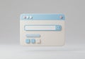 Web Browser Window with Search Bar Ui Concept Royalty Free Stock Photo