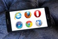 Web browsers icons and logos