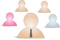 Web buddy icons as a group Royalty Free Stock Photo