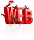 Web building website under construction Royalty Free Stock Photo