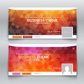 Web business site, Header Layout Template. Profile Creative cover. Royalty Free Stock Photo