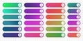 Web button flat design template next arrow icon color gradient vector