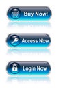 Web button, icon set Royalty Free Stock Photo