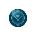 Web button Wifi on white background. Vector design. Royalty Free Stock Photo