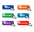 Web buttons Royalty Free Stock Photo