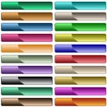 Web buttons in assorted colors Royalty Free Stock Photo