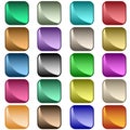 Web buttons assorted colors Royalty Free Stock Photo