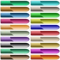 Web buttons assorted colors Royalty Free Stock Photo