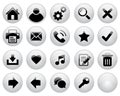 Web buttons basic Royalty Free Stock Photo