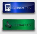 Web buttons contact us Royalty Free Stock Photo