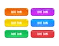 Web buttons flat design Royalty Free Stock Photo