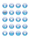 Web buttons icons, signs, Royalty Free Stock Photo