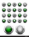 Web buttons pack Royalty Free Stock Photo