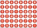 Web buttons red Royalty Free Stock Photo