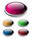 Web buttons set. Royalty Free Stock Photo