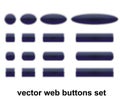 Web Buttons Set Royalty Free Stock Photo