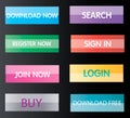 Web buttons Royalty Free Stock Photo