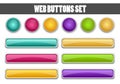 Web buttons set for your design Royalty Free Stock Photo