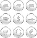 Web buttons for web shop/e-commerce Royalty Free Stock Photo