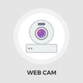 Web cam flat icon Royalty Free Stock Photo