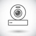 Web cam icon. Royalty Free Stock Photo