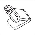 Web camera hand drawn outline doodle icon Royalty Free Stock Photo