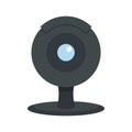 Web camera icon, flat style Royalty Free Stock Photo