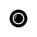 Web camera icon in flat style Royalty Free Stock Photo