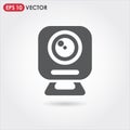 web camera single vector icon Royalty Free Stock Photo
