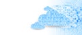 Web cloud technology business abstract background. Vector Royalty Free Stock Photo