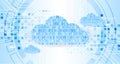 Web cloud technology business abstract background. Vector Royalty Free Stock Photo