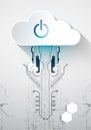 Web cloud technology business abstract background. Vector Royalty Free Stock Photo
