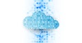 Web cloud technology business abstract background. Vector