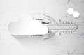 Web cloud technology business abstract background. Vector Royalty Free Stock Photo