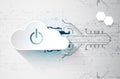 Web cloud technology business abstract background. Vector Royalty Free Stock Photo