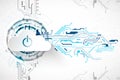 Web cloud technology business abstract background. Vector Royalty Free Stock Photo