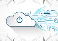 Web cloud technology business abstract background. Vector Royalty Free Stock Photo