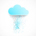 Web cloud technology bussines abstract background Royalty Free Stock Photo