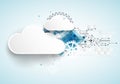 Web cloud technology bussines abstract background Royalty Free Stock Photo