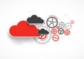 Web cloud technology bussines abstract background Royalty Free Stock Photo