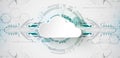 Web cloud technology business abstract background. Vector Royalty Free Stock Photo