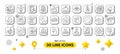 Web3, Cloud upload and Checked calculation line icons pack. For web app. 3d design elements. Vector