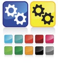 Web cogwheels buttons Royalty Free Stock Photo