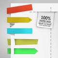 Web color stickers / Labels Royalty Free Stock Photo