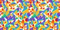 Colorful triangles - seamless pattern