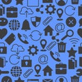 Web and computer basic icons Royalty Free Stock Photo